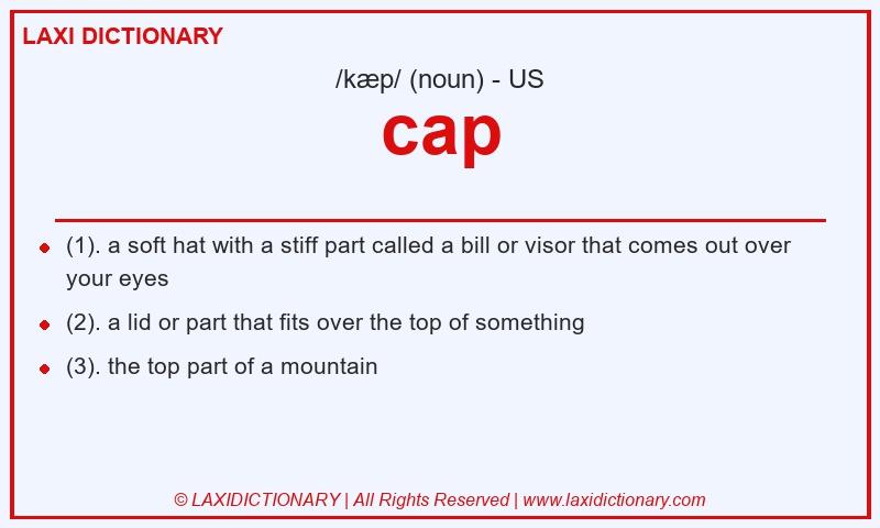 Definition cap in American English