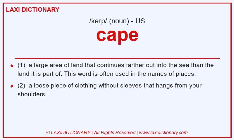 Definition cape in American English