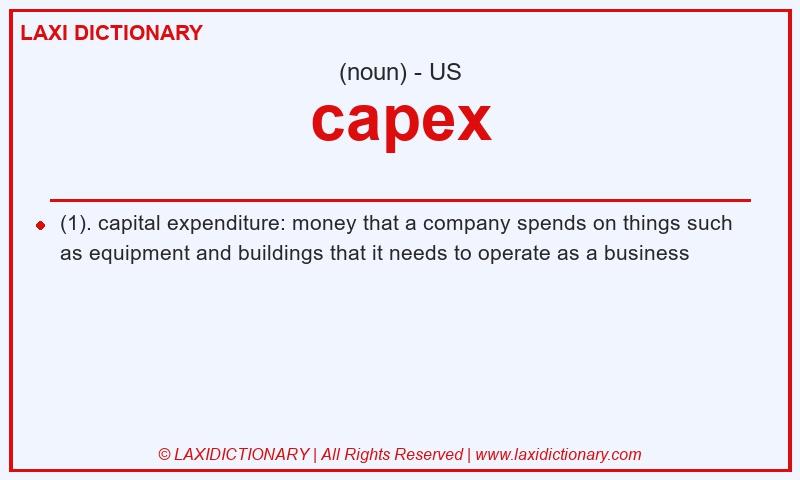 Definition capex in American English