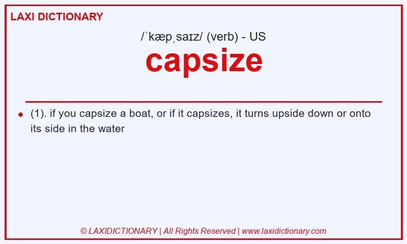 Definition capsize in American English
