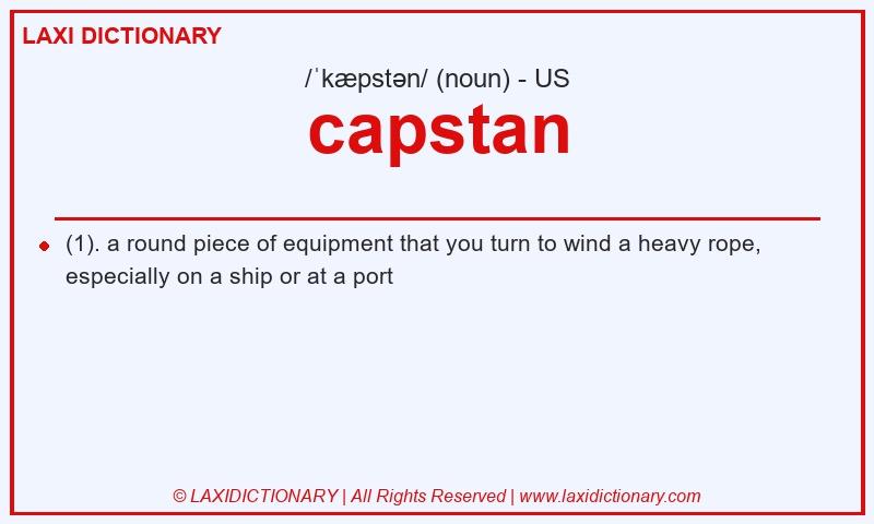 Definition capstan in American English