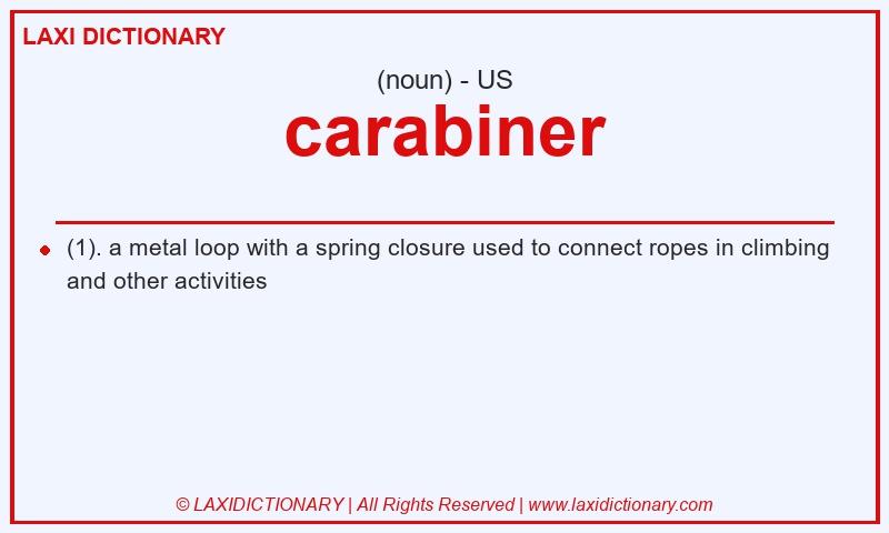 Definition carabiner in American English