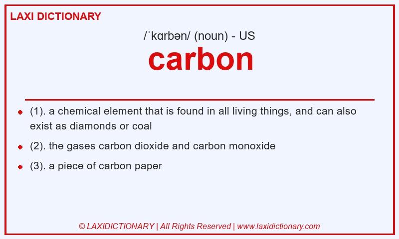 Definition carbon in American English