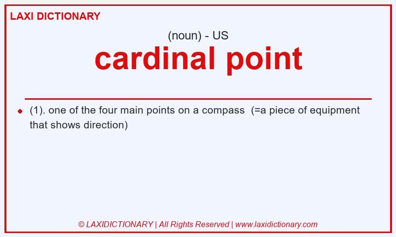 Definition cardinal point in American English