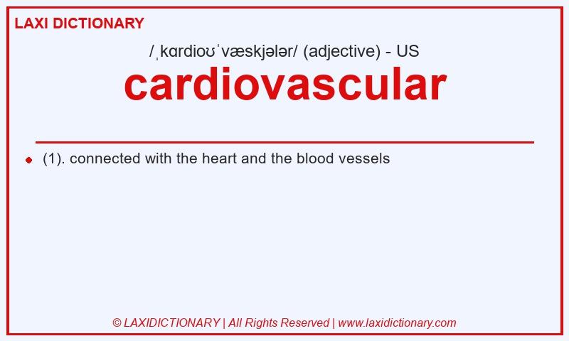 Definition cardiovascular in American English