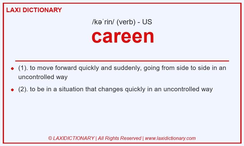 Definition careen in American English