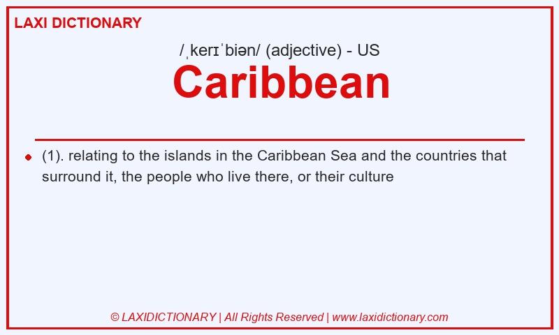 Definition Caribbean in American English