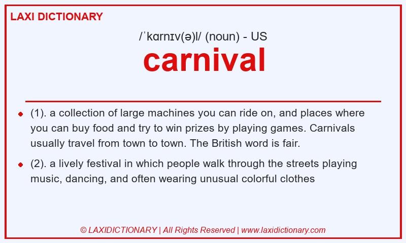 Definition carnival in American English