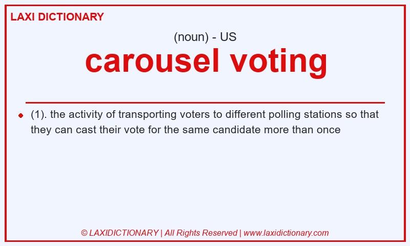 Definition carousel voting in American English