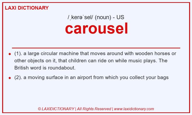 Definition carousel in American English