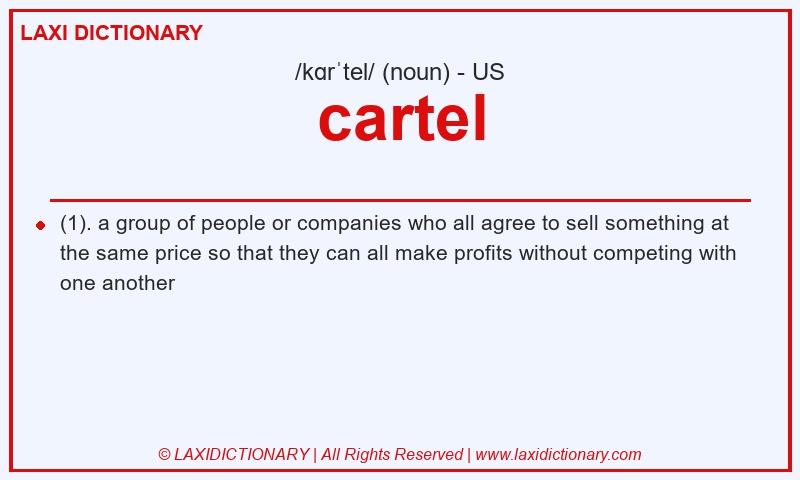 Definition cartel in American English