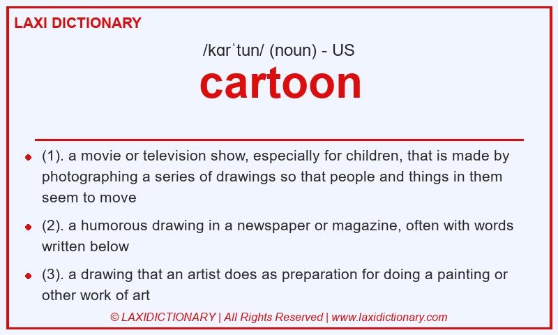 Definition cartoon in American English