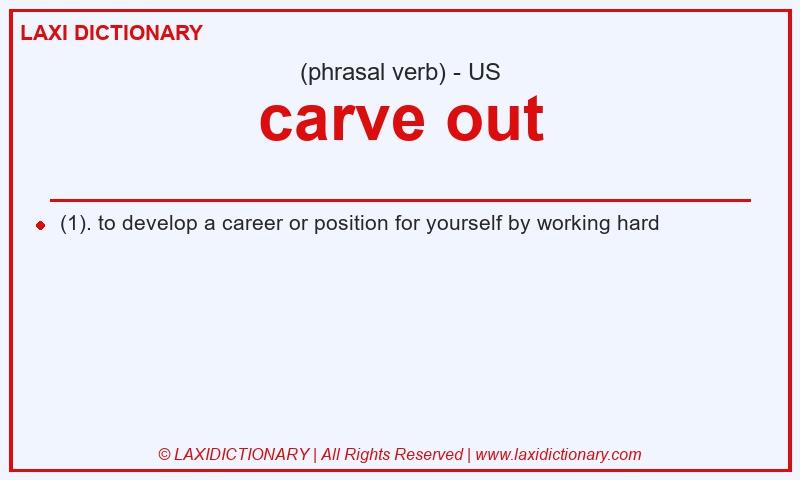 Definition carve out in American English