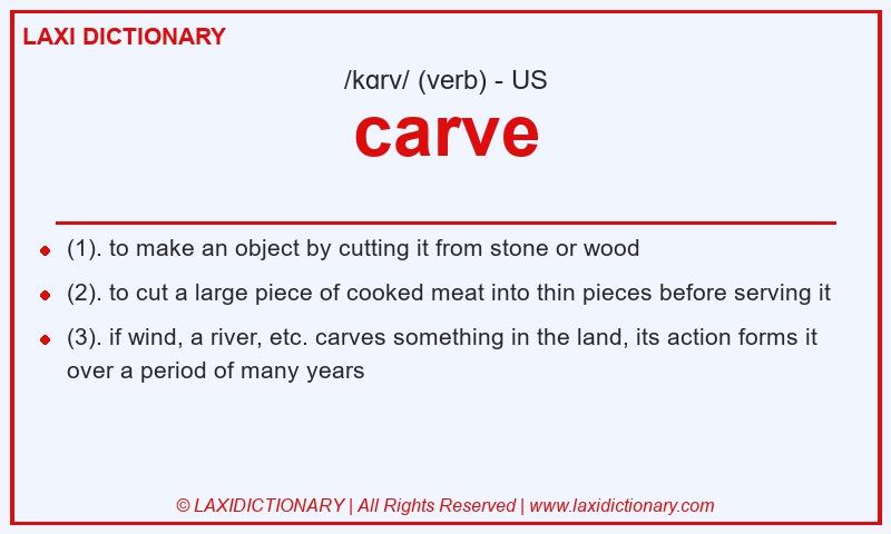Definition carve in American English