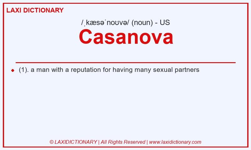 Definition Casanova in American English