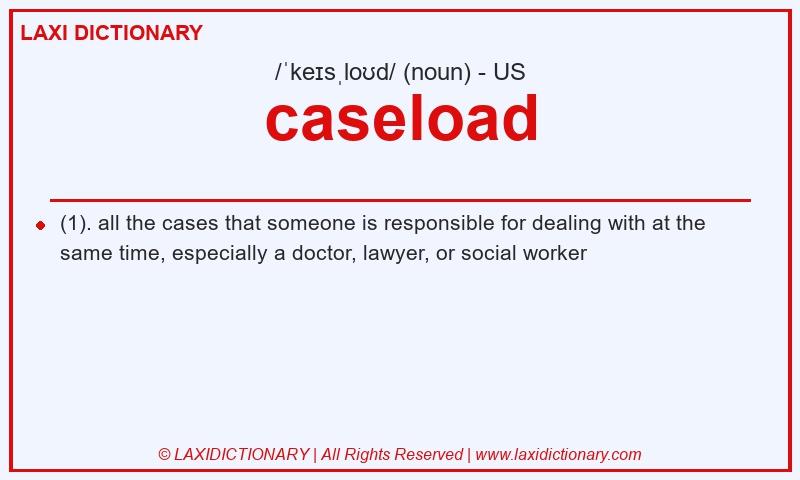 Definition caseload in American English