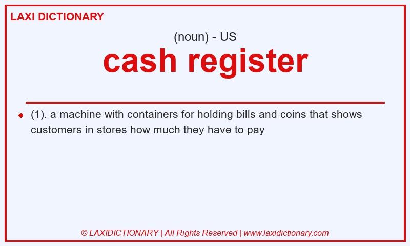 Definition cash register in American English