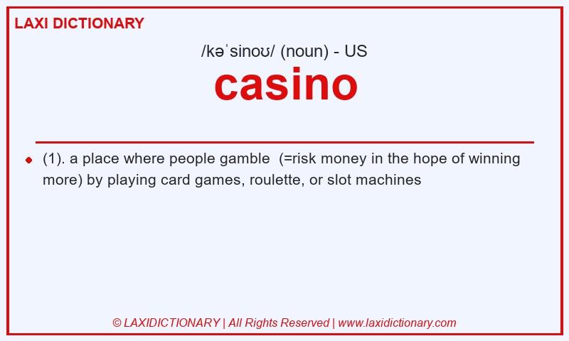 Definition casino in American English