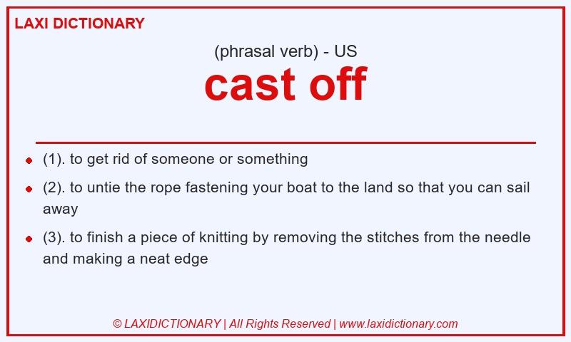 Definition cast off in American English