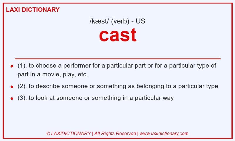 Definition cast in American English