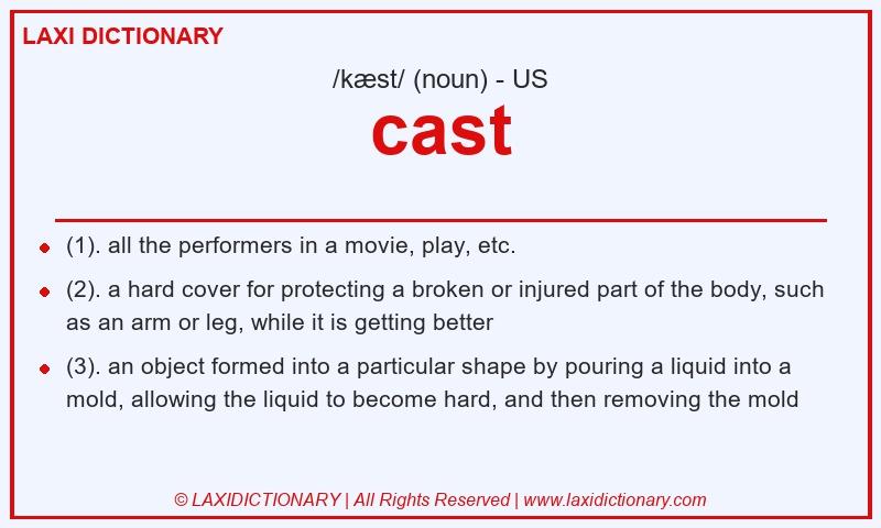 Definition cast in American English