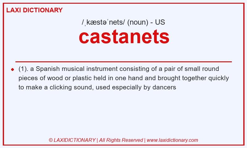 Definition castanets in American English