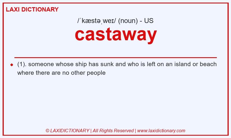 Definition castaway in American English