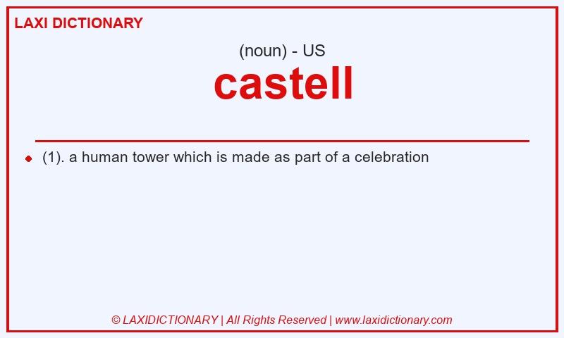 Definition castell in American English