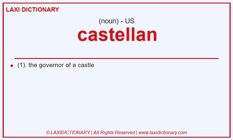 Definition castellan in American English