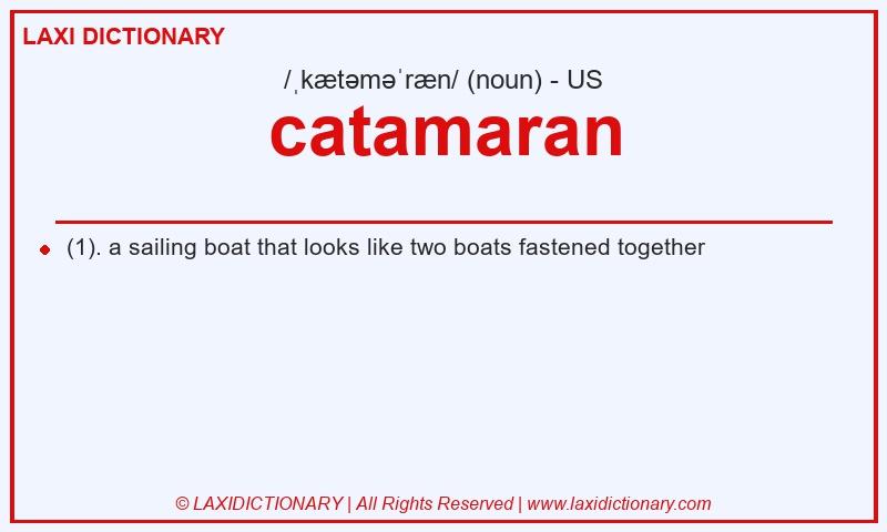 Definition catamaran in American English