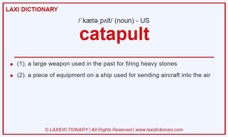 Definition catapult in American English