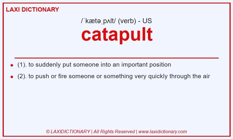 Definition catapult in American English