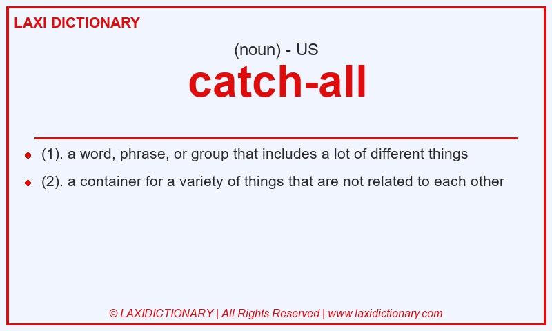 Definition catch-all in American English