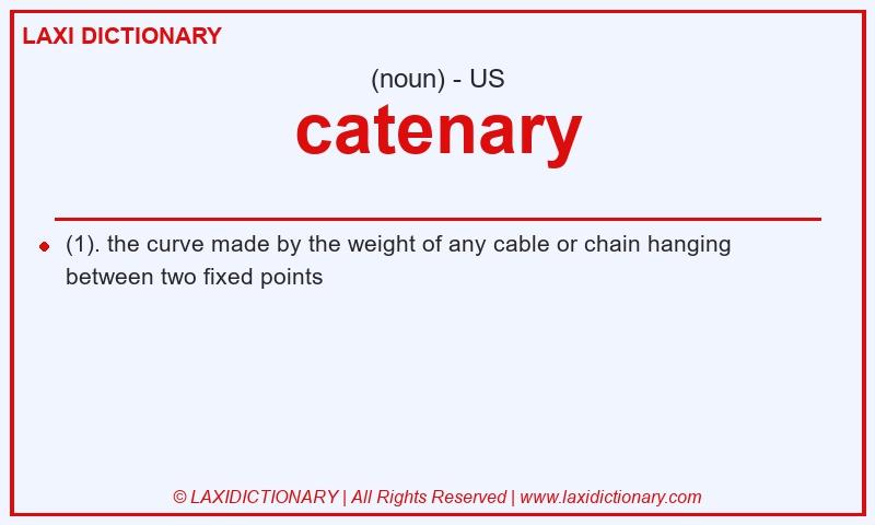 Definition catenary in American English