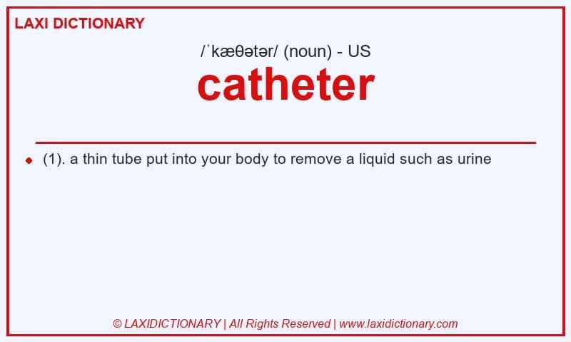 Definition catheter in American English