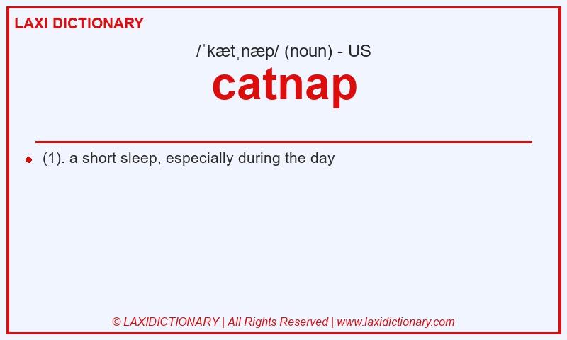 Definition catnap in American English