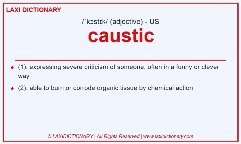 Definition caustic in American English