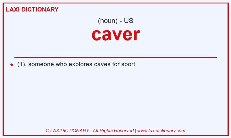 Definition caver in American English