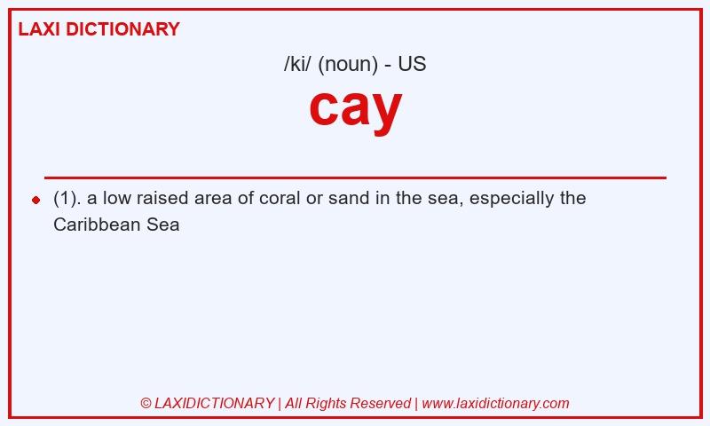 Definition cay in American English