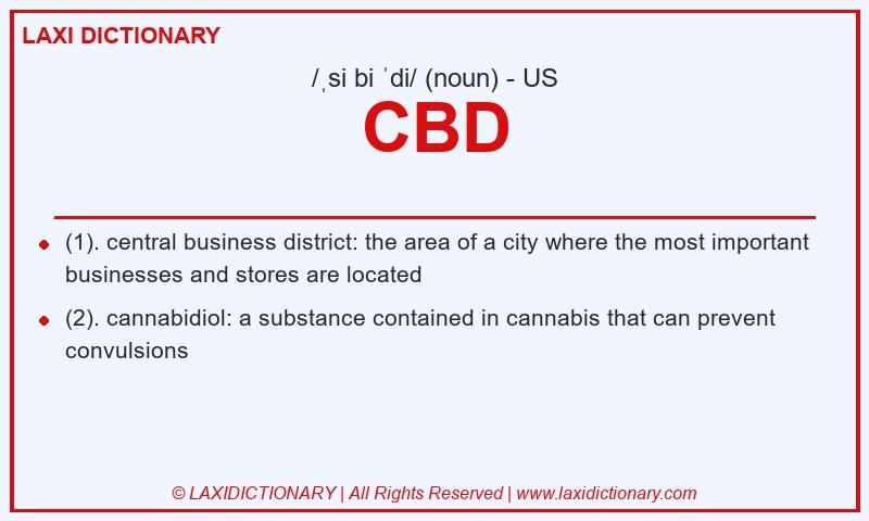Definition CBD in American English