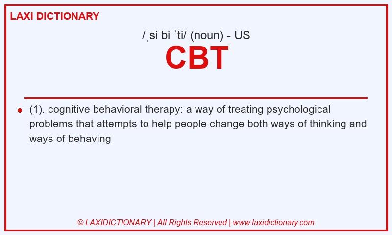 Definition CBT in American English