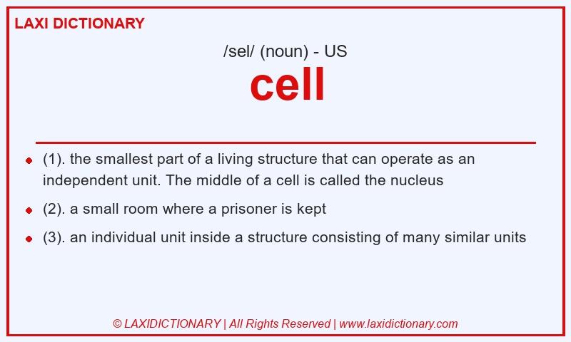 Definition cell in American English