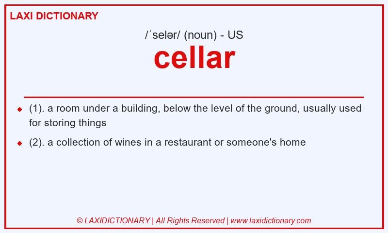 Definition cellar in American English