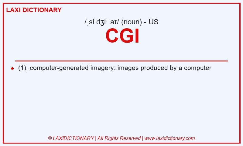 Definition CGI in American English