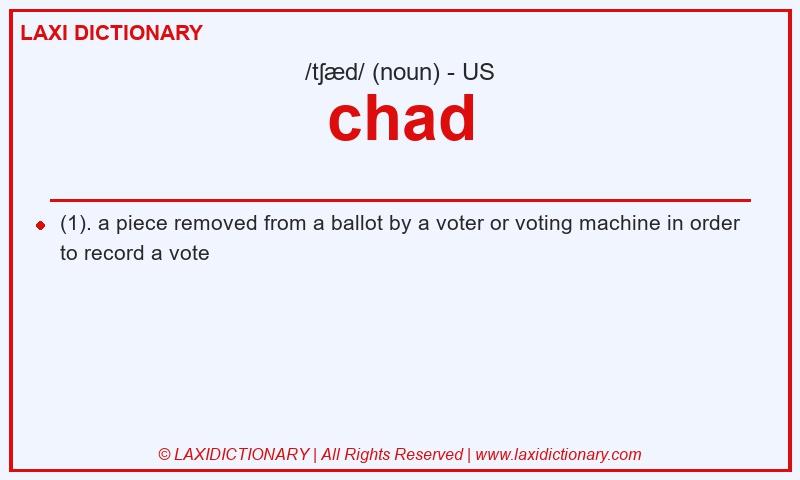 Definition chad in American English