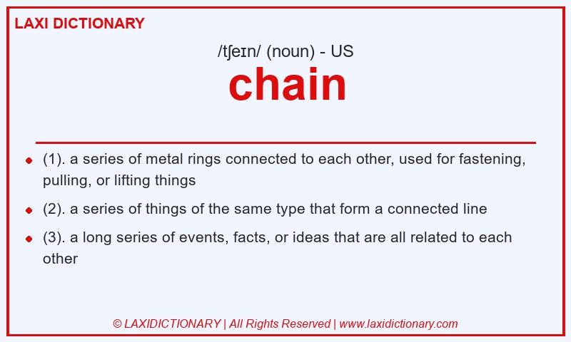 Definition chain in American English