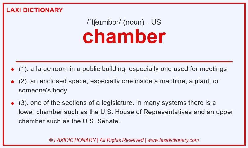 Definition chamber in American English