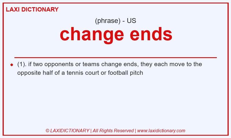 Definition change ends in American English