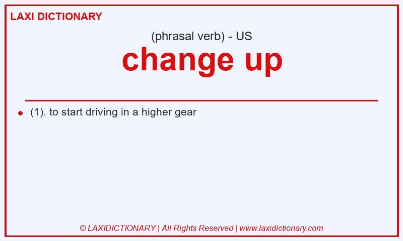 Definition change up in American English