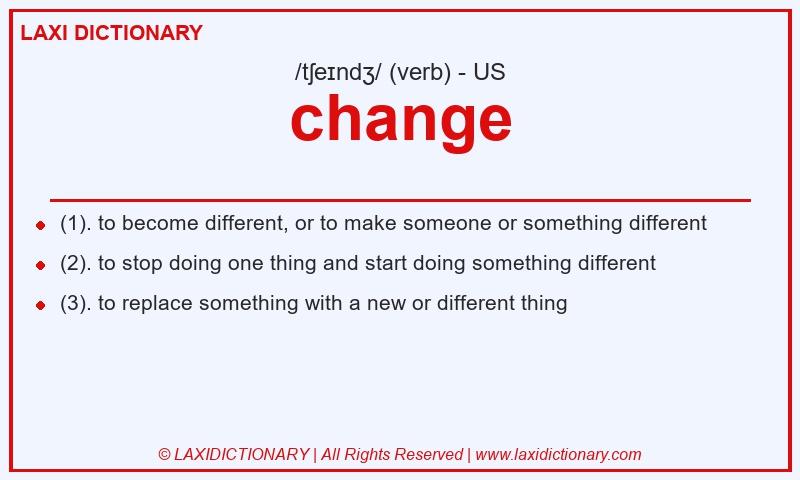 Definition change in American English